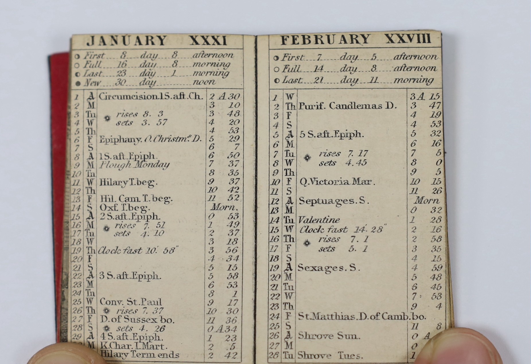 An 18th century miniature book and two others